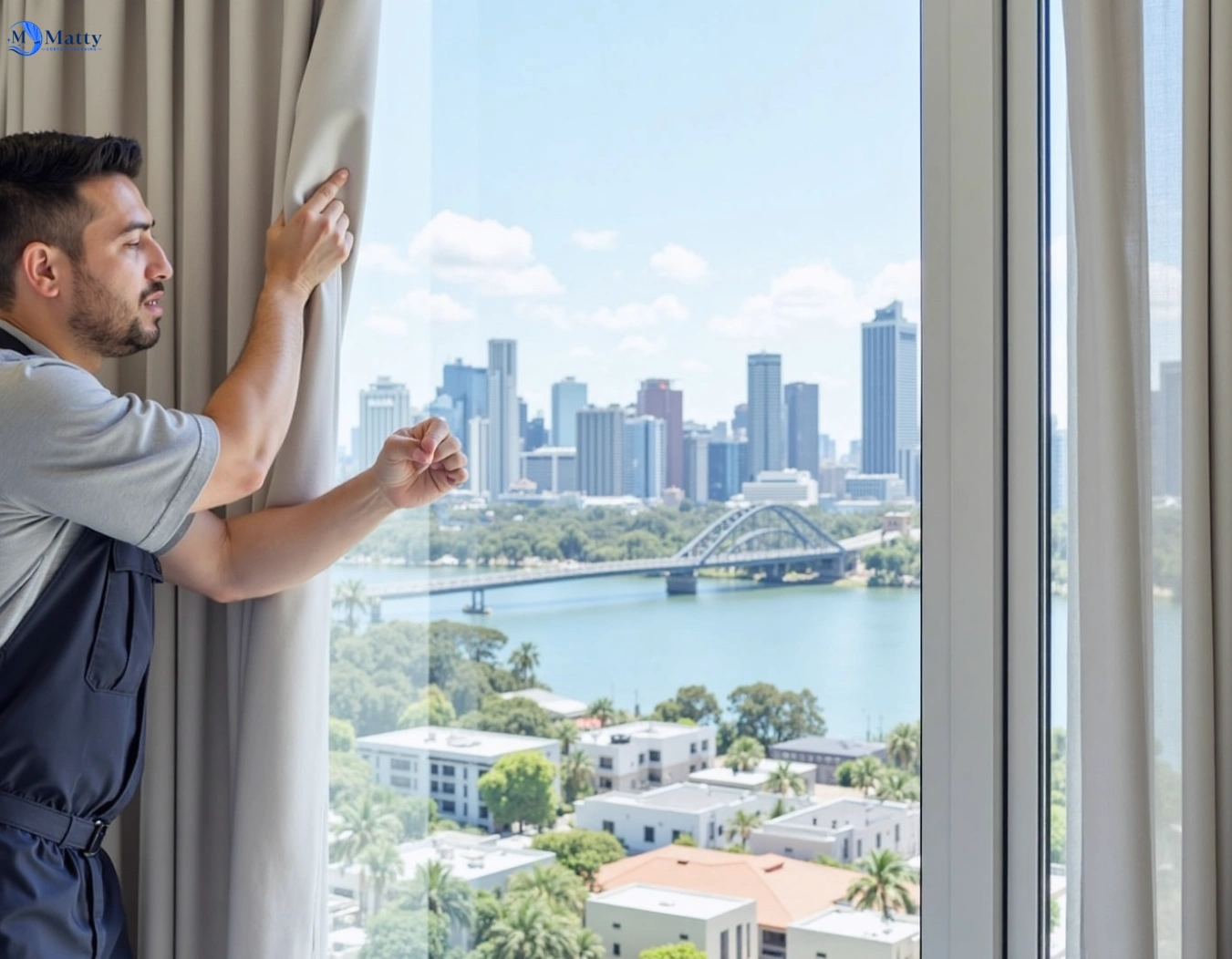 Professional curtain steam cleaning service breamlea-vic QLD by Matty Curtain Cleaning
